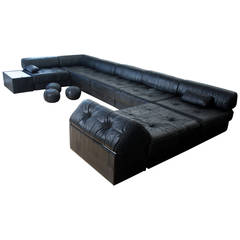 Used De Sede DS88 Leather Modular Sofa