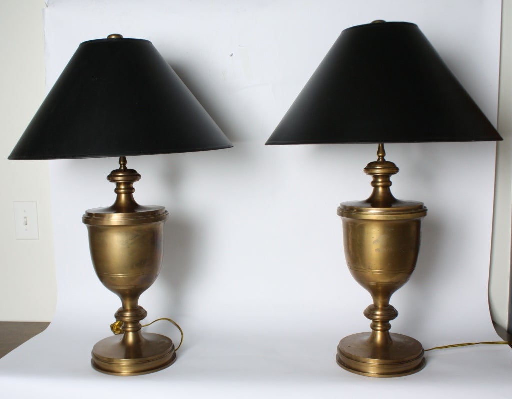 Late 20th Century Pair Of Chapman Urn Lamps