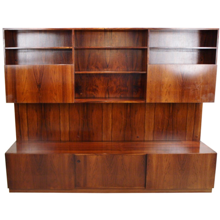 Poul Cadovius Rosewood Wall Unit