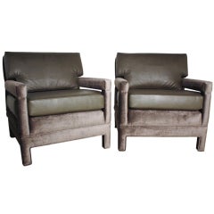 John Widdicomb Lounge Upholstered Arm Chairs 5