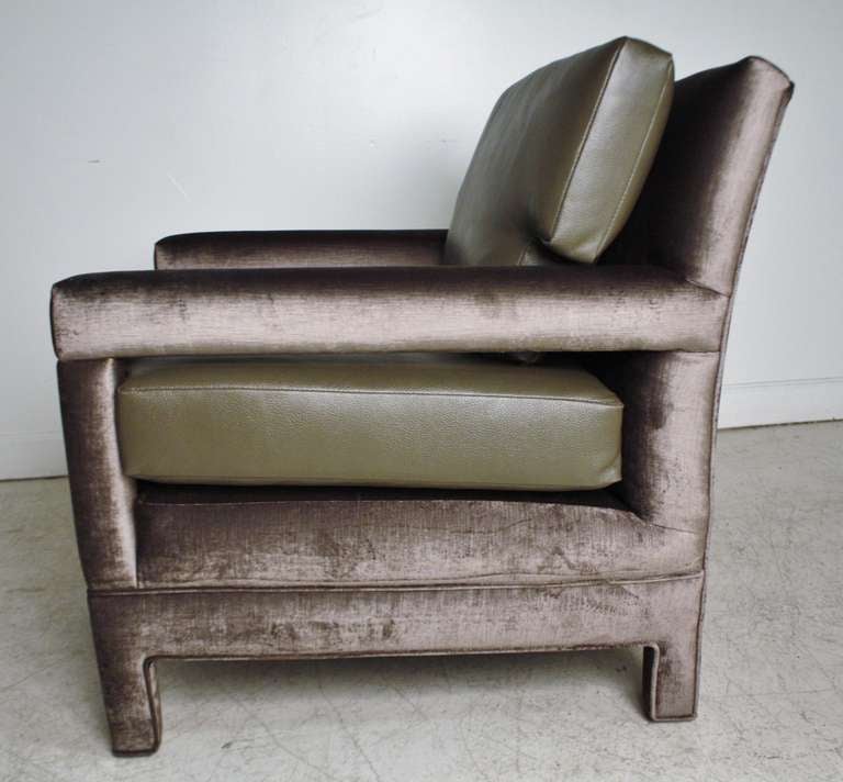 Mid-20th Century John Widdicomb Lounge Upholstered Armchairs