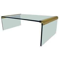 Retro Pace Collection Waterfall Cocktail Table