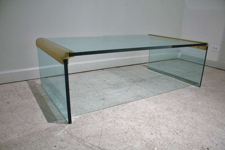 Late 20th Century Pace Collection Waterfall Cocktail Table