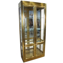 Mastercraft Brass and Glass Vitrine