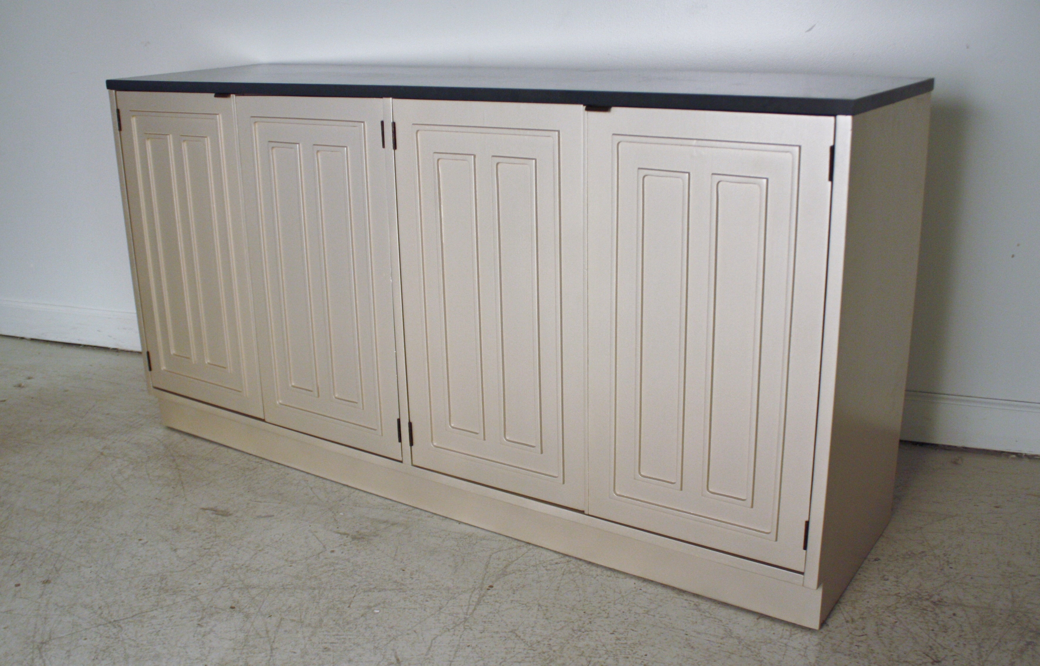 Lacquered Broyhill Sideboard Slate Top