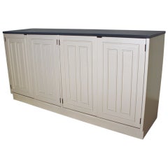 Lacquered Broyhill Sideboard Slate Top