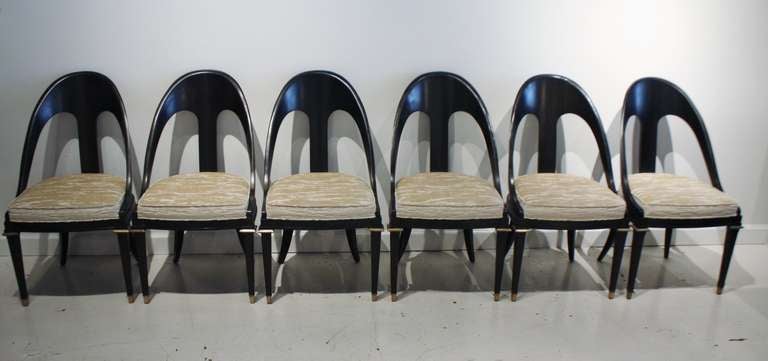 Regency Six Spoon Back Dining Chairs