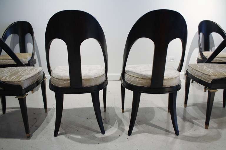 Mid-20th Century Six Spoon Back Dining Chairs