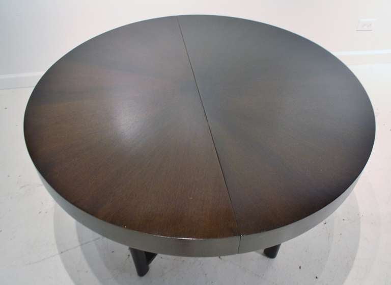 Mid-20th Century T.H, Robsjohn Gibbings Expandable Round Dining Table