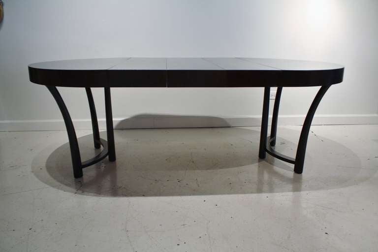 Modern T.H, Robsjohn Gibbings Expandable Round Dining Table