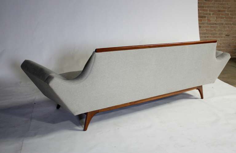 Wood Pearsall Style Sofa