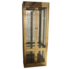 Mastercraft Brass and Glass Vitrine