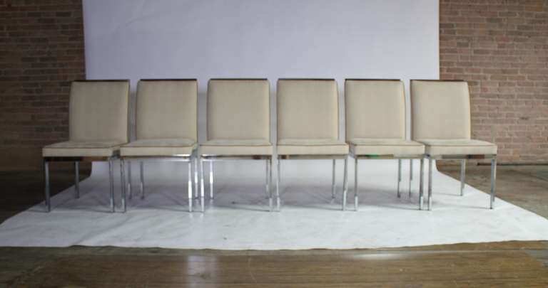 Mid-Century Modern  Dining Chairs by Milo Baughman for Design Institute of America