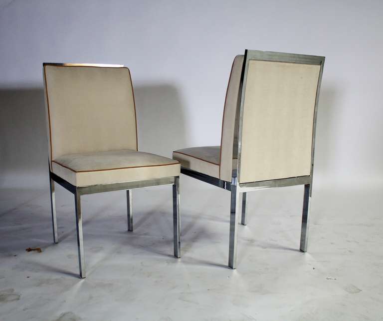  Dining Chairs by Milo Baughman for Design Institute of America In Excellent Condition In Chicago, IL