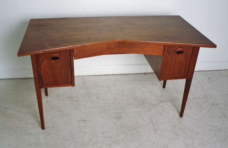 Mid-Century Modern Danish Modern Solid Walnut Desk
