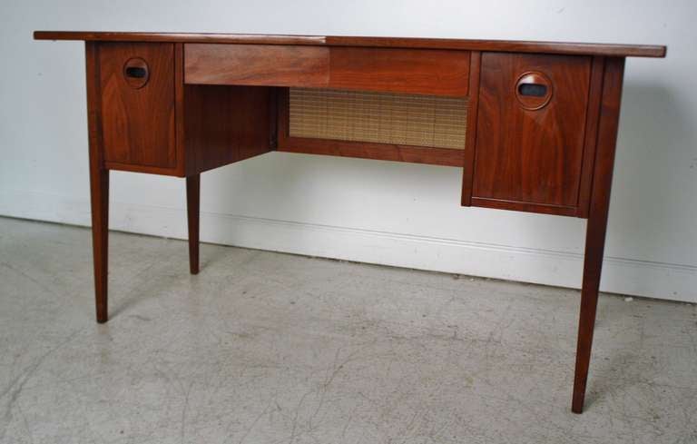 Mid-20th Century Danish Modern Solid Walnut Desk