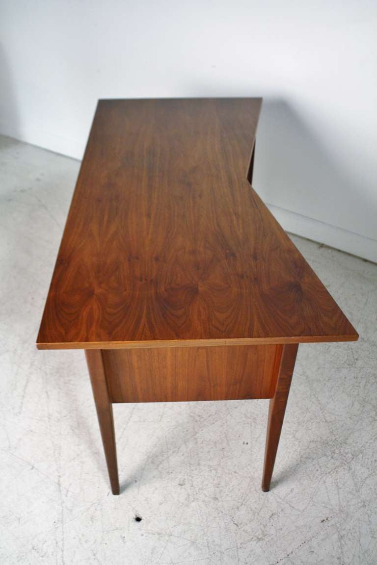 Danish Modern Solid Walnut Desk 5