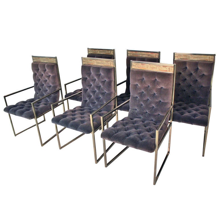 Rare Bernard Rohne Mastercraft Dining Chairs at 1stDibs