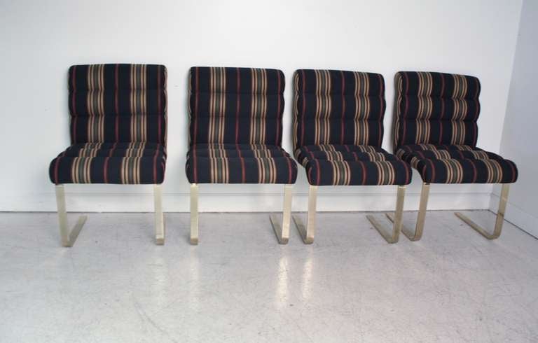 Late 20th Century Pace Dining Chairs in Brass - Set of Six