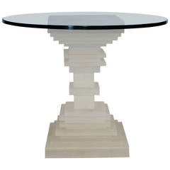 Architectural Resin Table in the Manner of Marie-Claude de Fouquieres
