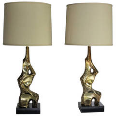 Maurizio Tempestini Brutalist Lamps for Laurel