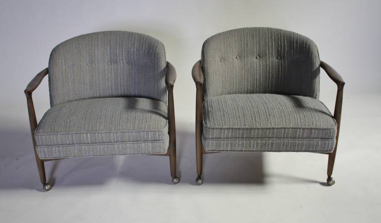 Ib Kofod-Larsen Armchairs In Excellent Condition In Chicago, IL