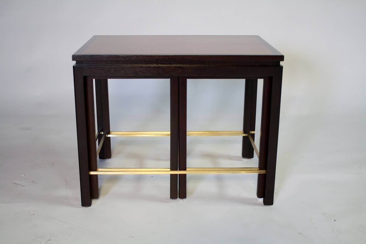 Edward Wormley for Dunbar Nesting Tables In Excellent Condition In Chicago, IL