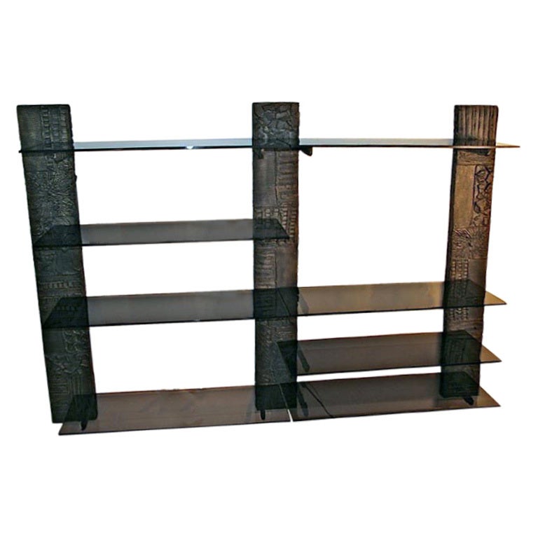 Paul Evans "Sculpted Bronze" Wall Unit