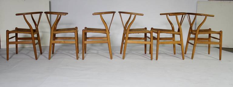 Wishbone or "Y" Dining Chairs by Hans Wegner for Carl Hansen & Son