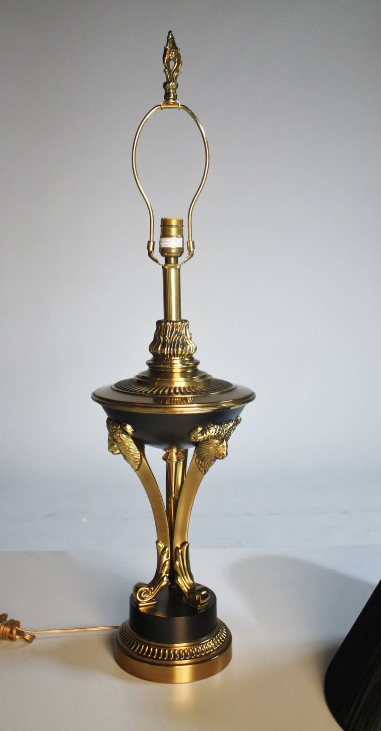 Rembrandt Brass Ram Lamp 3