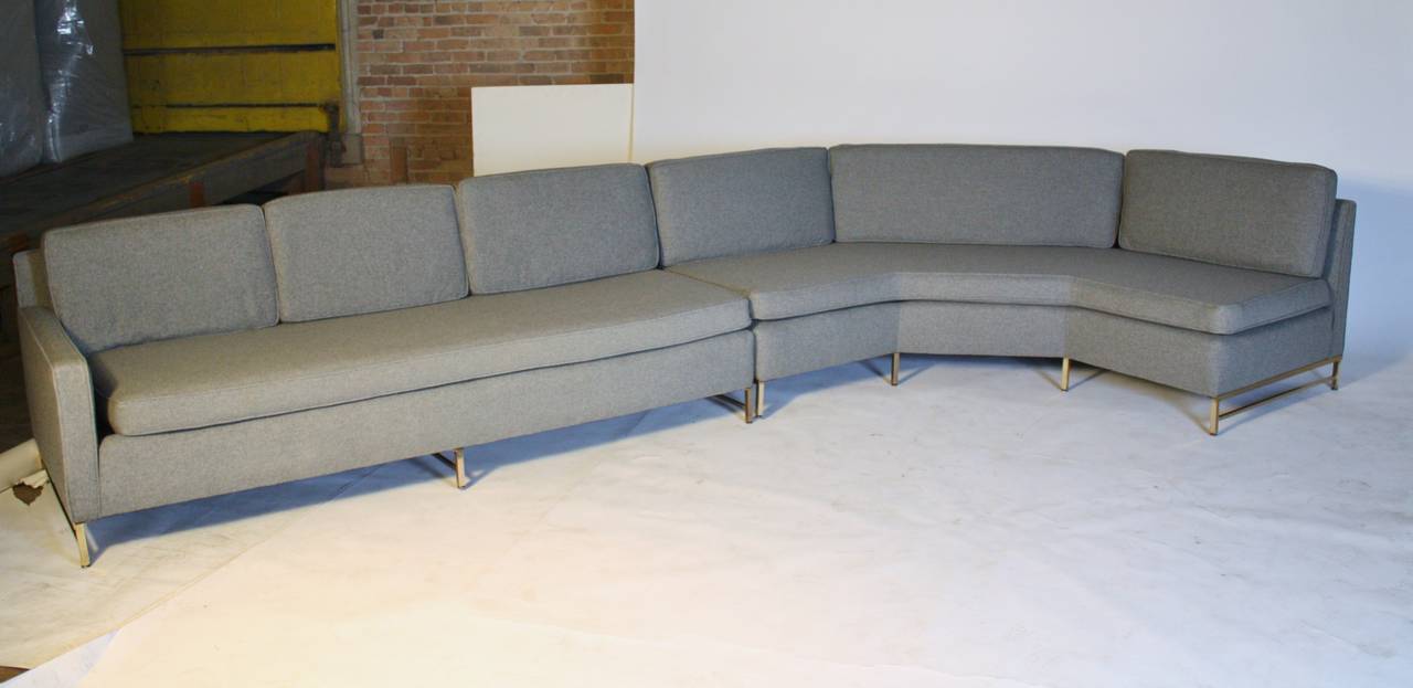 Mid-Century Modern Paul McCobb Three-Piece Sectional Sofa for Directional