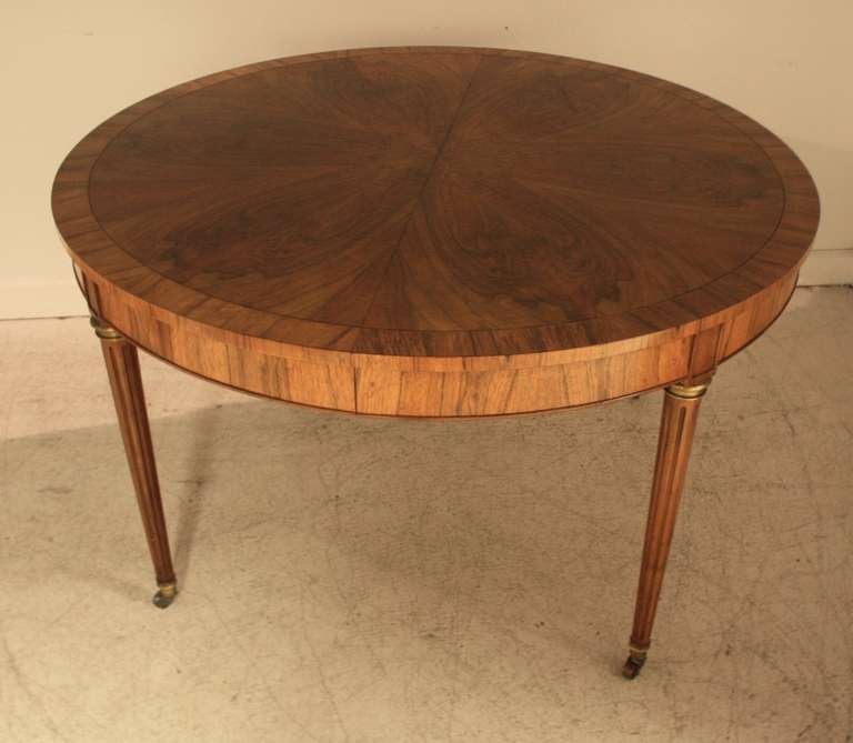 Regency Baker Rosewood Round Extended Dining Table