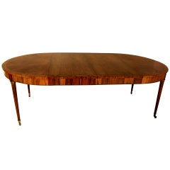 Vintage Baker Rosewood Round Extended Dining Table