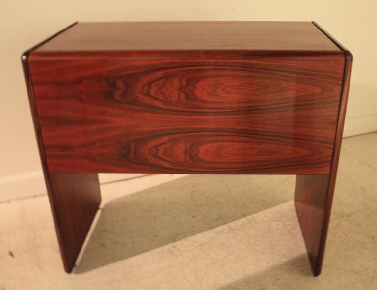 Danish Modern Rosewood Vanity and Bench 3
