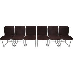 Six Milo Baughman DIA Dining Chairs