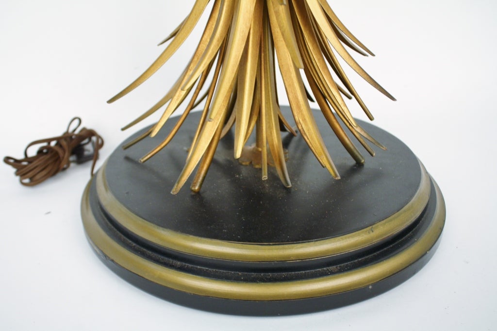 Gold Sheaf of Wheat Table Lamp