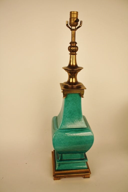 Asian Style Turquoise Stiffel Lamp 2