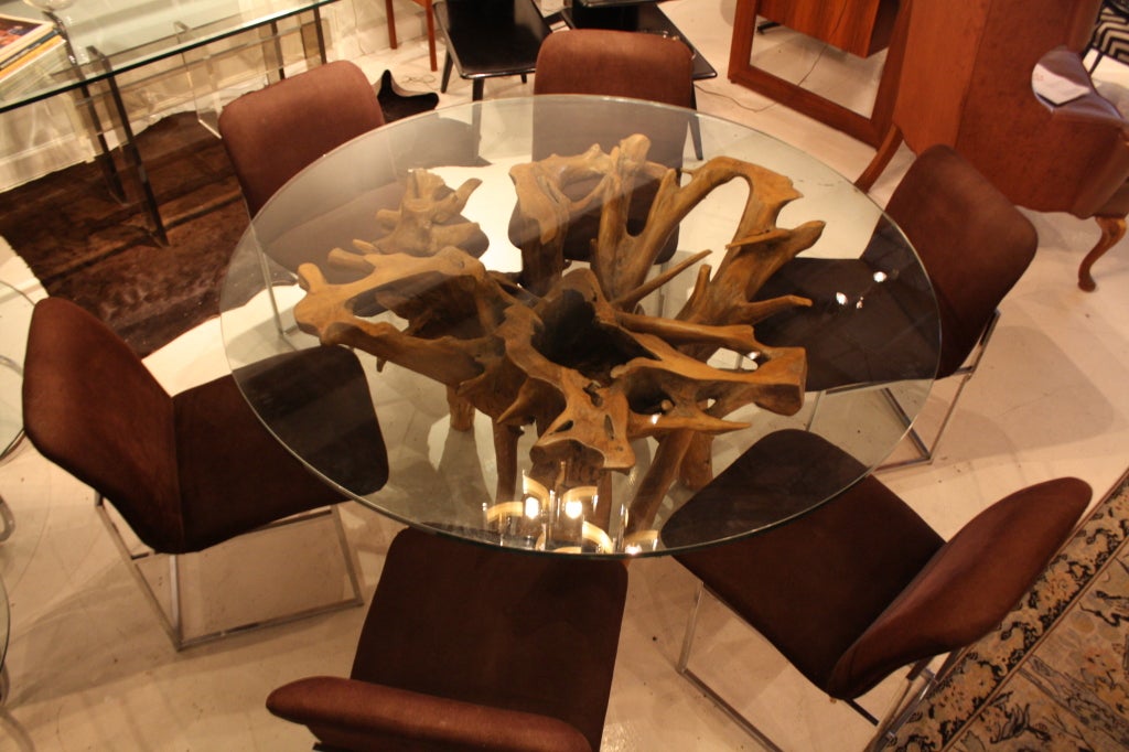 Cypress Root Pedastel Table 1