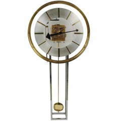 Vintage Howard Miller Modernist Pendulum Clock