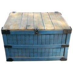 Vintage 1940s Hand-made Wooden Bakery Delivery Box