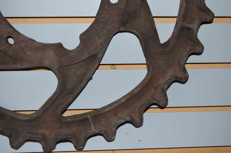 Industrial Cast Iron Gear as Wall Art