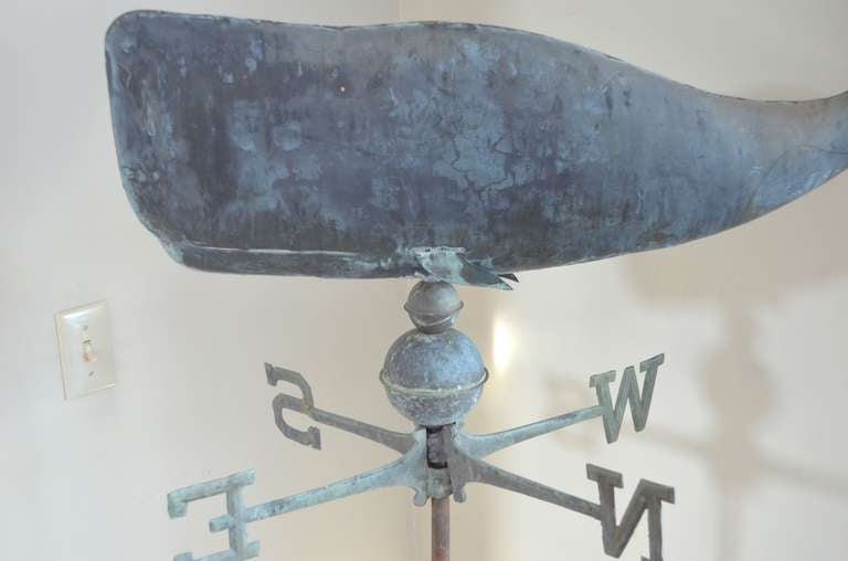 Weathervane of Whale in Copper 1