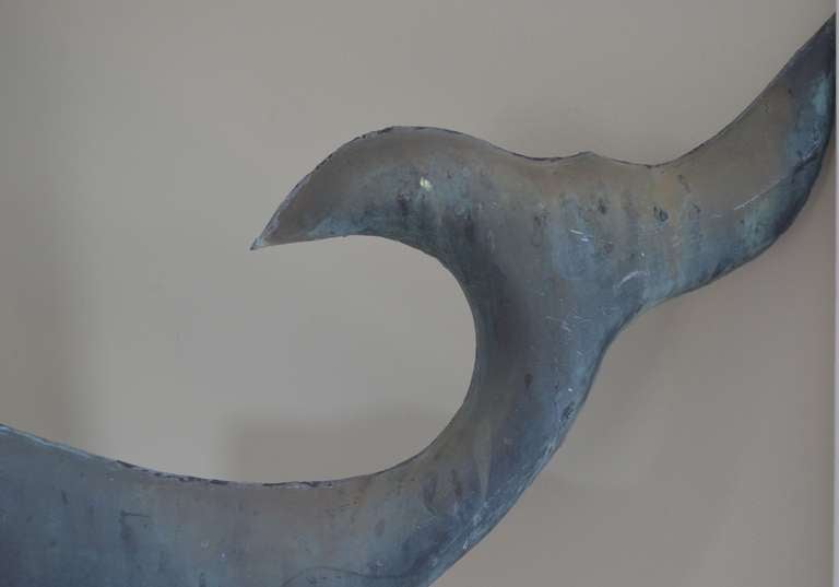 Weathervane of Whale in Copper 3