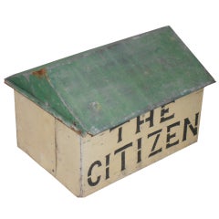 Vintage Tin Newspaper/Mail Box