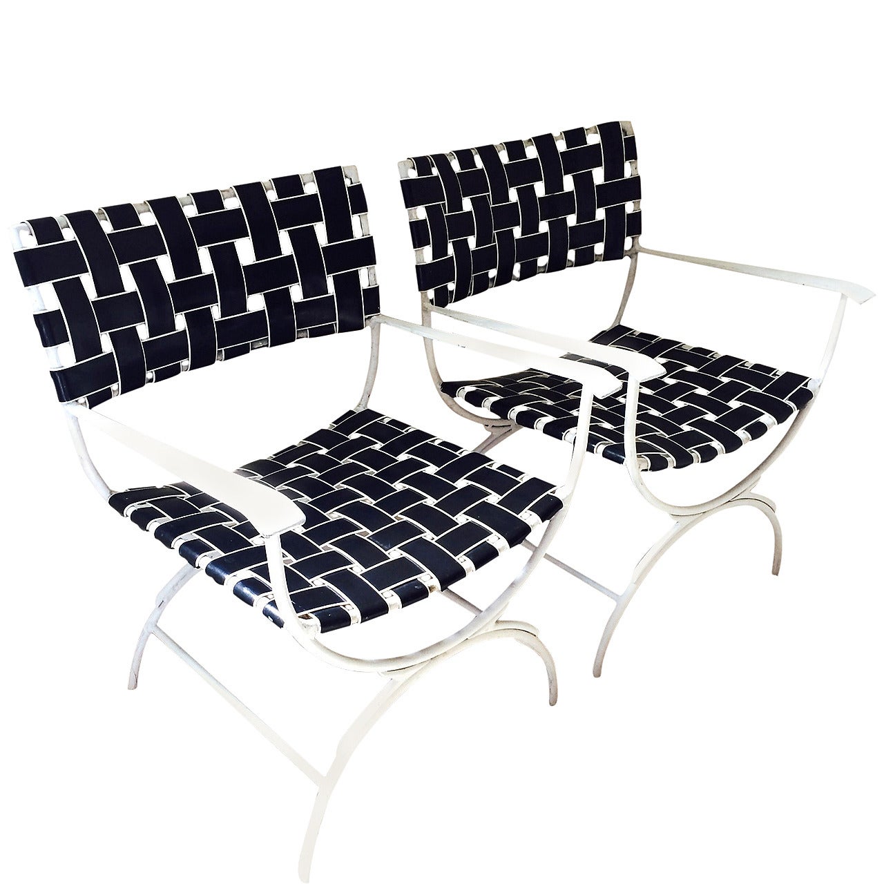 Mid-century Modern Brown Jordan Patio Chairs (pair)