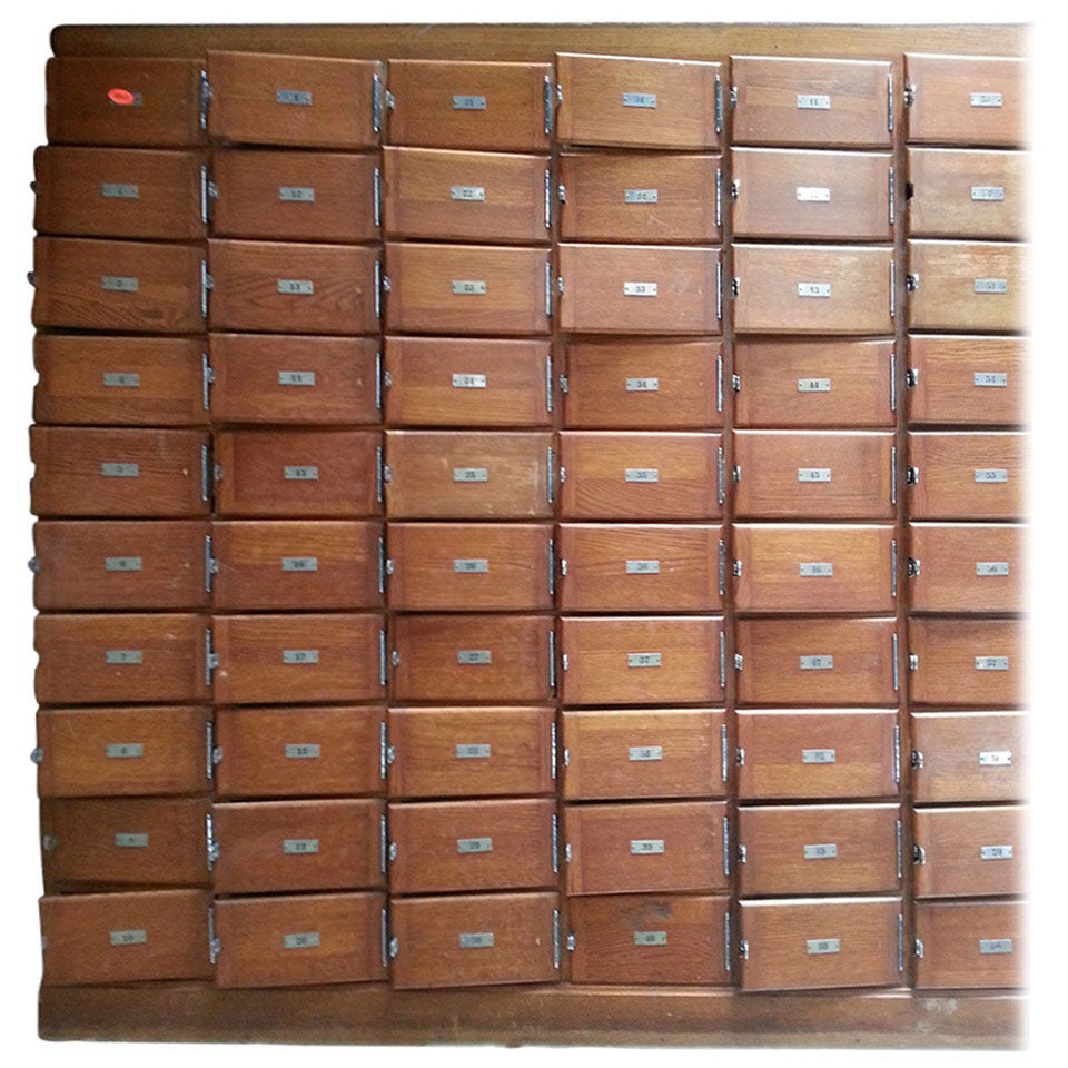 Storage Cabinet from Grand Central Station, New York, c. 1950s