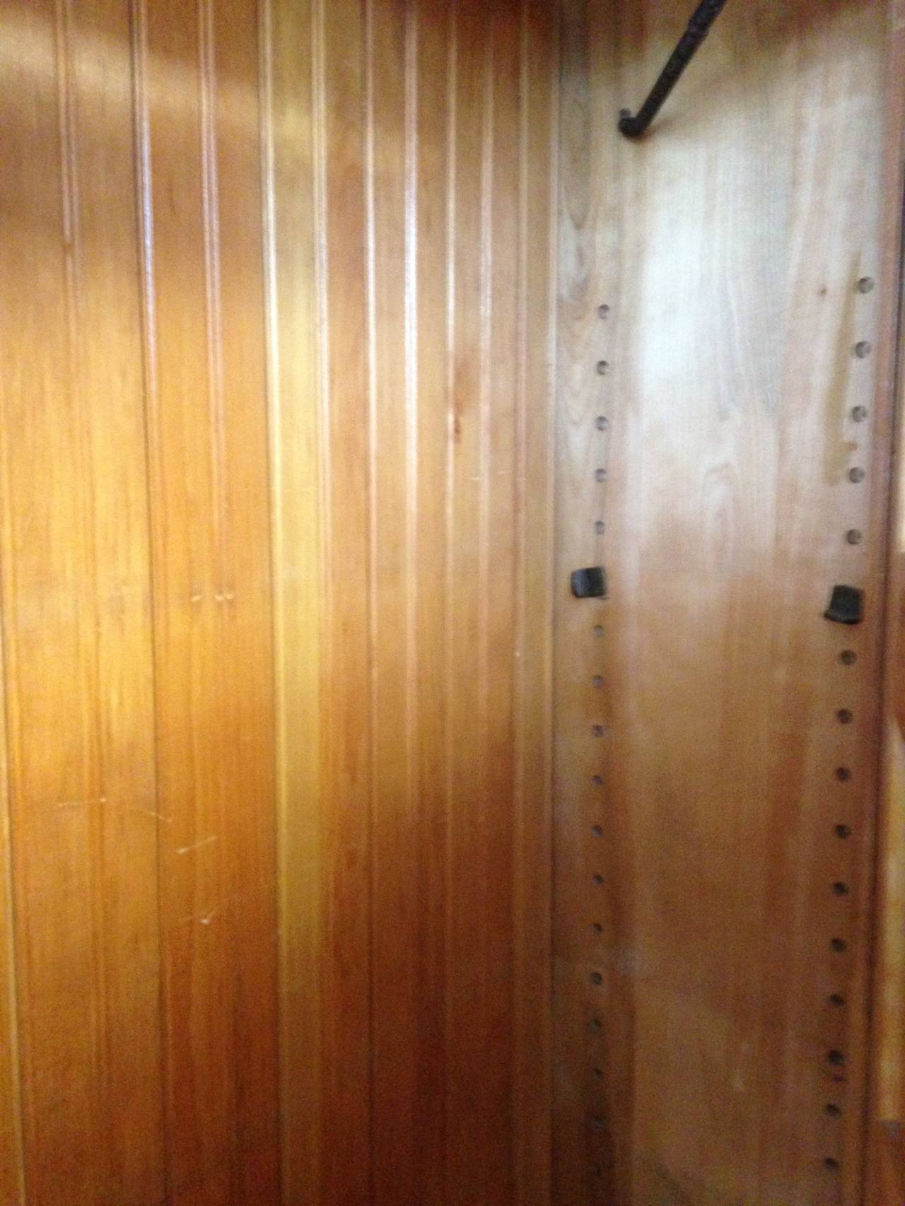 School House Pine Cabinet Locker, circa 1920s; pair available In Excellent Condition In Madison, WI