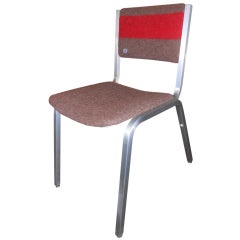 Vintage Midcentury Steelcase Chair upholstered w/Swiss Army Blanket