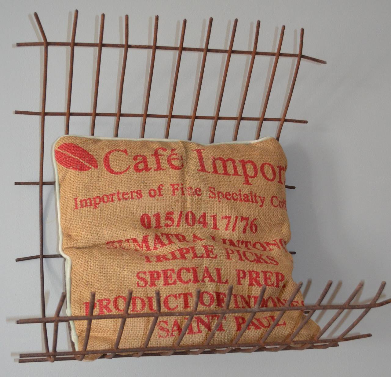 cast iron firewood rack