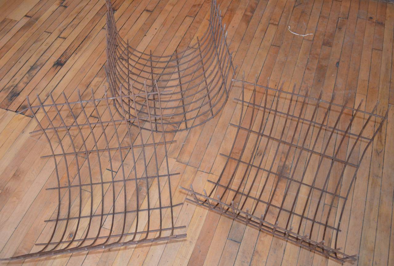 Farm Grate of Cast Iron as Towel, Magazine, or Firewood Racks In Excellent Condition In Madison, WI